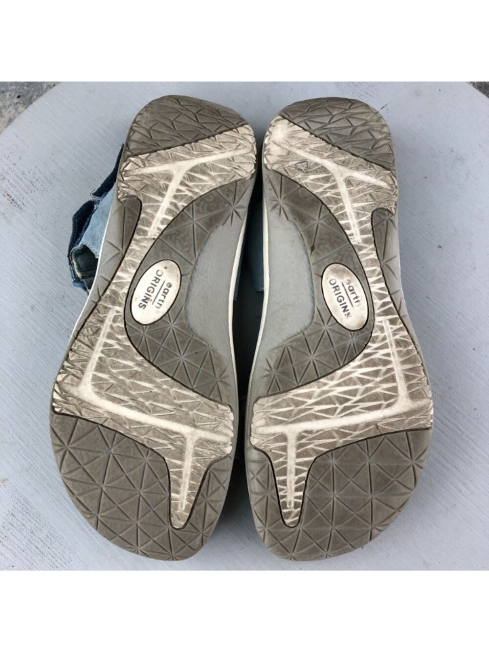 Earth Origins Women's Size 8.5M Savoy Slade Blue Suede Open Toe Sport Sandals - Picture 9 of 14